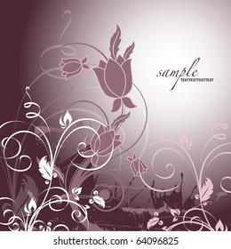 Floral Background. Vector Illustration in eps10 format.