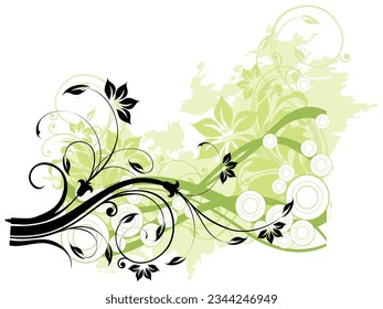 floral background vector illustration and pattern