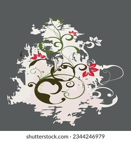floral background vector illustration and pattern