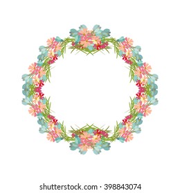 Floral  background vector illustration. Sprig background, floral greeting card