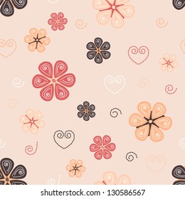 Floral background - vector illustration. You can use it to fill your own background.
