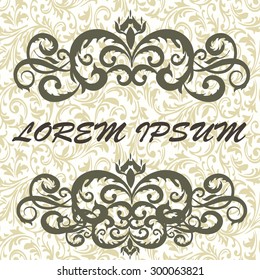 floral background vector ornament