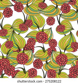 Floral background - vector seamless pattern