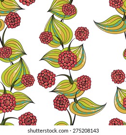 Floral background - vector seamless pattern