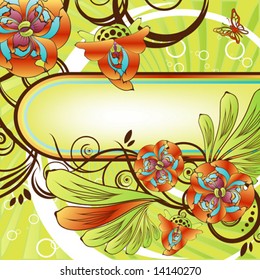 Fondo floral. VECTOR (Consulte También Jpeg En Mi Cartera)