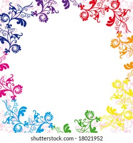 Floral background VECTOR (See Jpeg Also In My Portfolio)