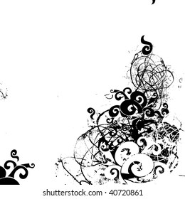floral background, vector, floral style