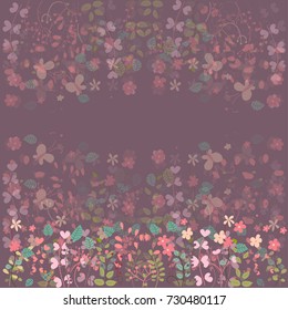 Floral background vintage vector