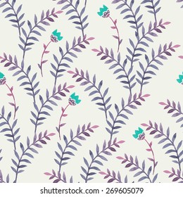 floral background. watercolor seamless pattern