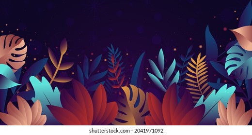 A floral background for web and apps, flat illustration 