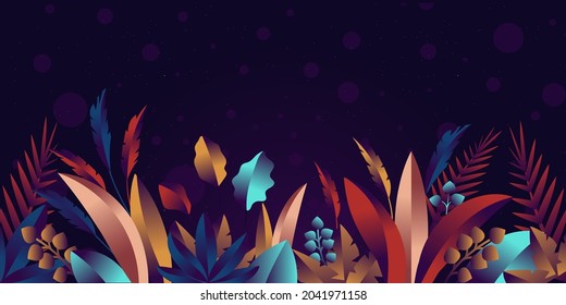 A floral background for web and apps, flat illustration 