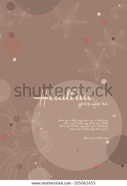 Floral Background Wedding Card Design Annual Stock Vector Royalty