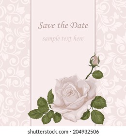 Floral background. Wedding card or invitation with abstract flora background. Greeting card. Elegance pattern with flowers in vintage style.Card for mothers day.