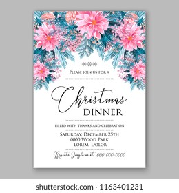 Floral background for wedding invitation baby shower invitation bridal shower christmas party invitation