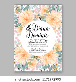 Floral background for wedding invitation, baby shower invitation, christmas party invitation, bridal shower invitation, greeting card, floral clip art vector illustration