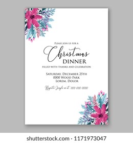 Floral background for wedding invitation, baby shower invitation, christmas party invitation, bridal shower invitation, greeting card, floral clip art vector illustration