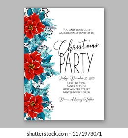 Floral background for wedding invitation, baby shower invitation, christmas party invitation, bridal shower invitation, greeting card, floral clip art vector illustration