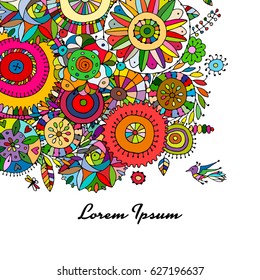 Floral background for your design