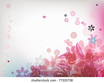 Floral background for your design