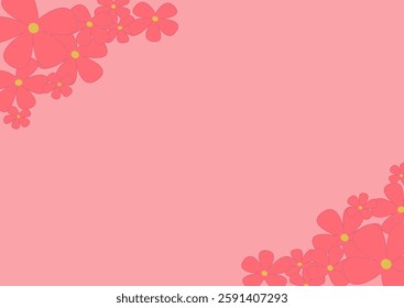 Floral background for your presentation, postcard. Doodle design, tile, background, repeat, wallpaper, scarf, isolated, cartoon, illustration.