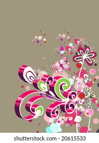 floral background for your text