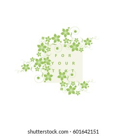 Floral background for your text