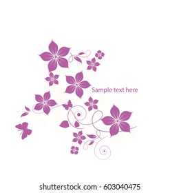 Floral background for your text