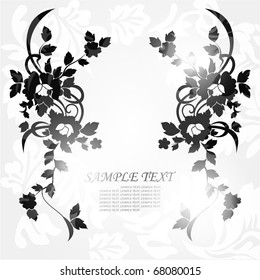 Floral background for your text.