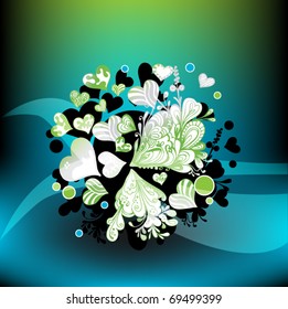 floral background for your text