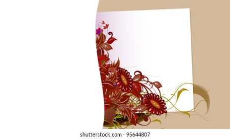 Floral background for your text