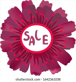 Floral background.Background for cards,invitations,brochures.Vector graphics.