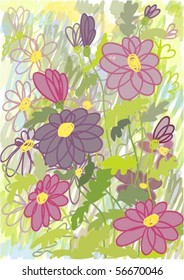    Floral background.eps10