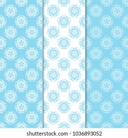 Floral backgrounds with colored seamless pattern. Designs for wallpapers and textile