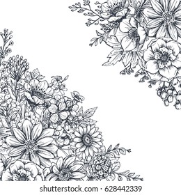 319,696 Black White Floral Sketch Images, Stock Photos & Vectors ...