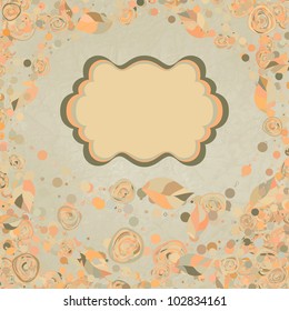 Floral backgrounds with vintage roses. And also includes EPS 8 vector