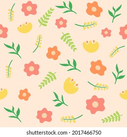 floral background.Seamless vector pattern for paper,cover,fabric,interior design.