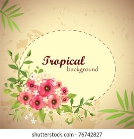 Floral background-Vector