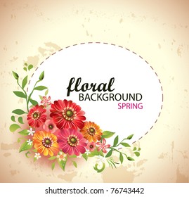 Floral background-Vector