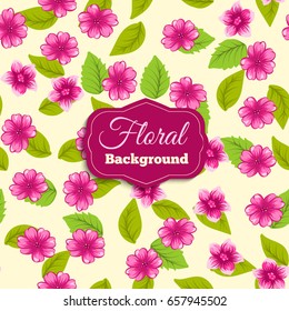 Floral background.Vector illustration