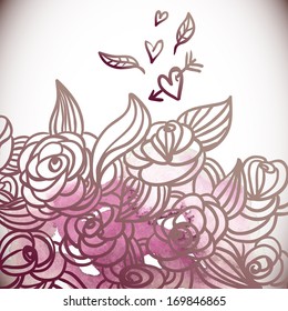 Floral Background,Wedding Card 