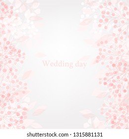 Floral background.Wedding invitation card. Eps 10.