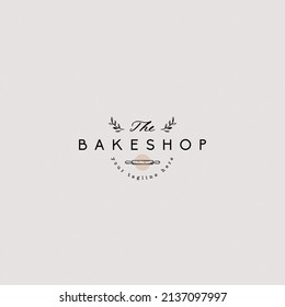 Floral bakery shop logo design