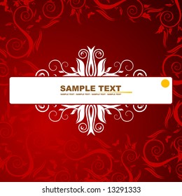 Floral banner