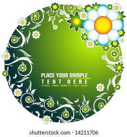 Floral banner