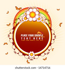 Floral banner