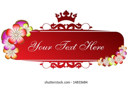 Floral banner