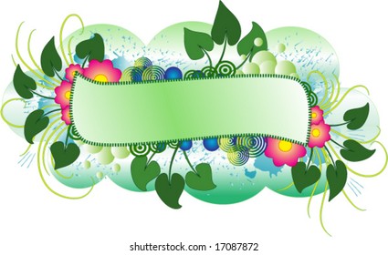 Floral banner