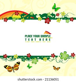 Floral banner