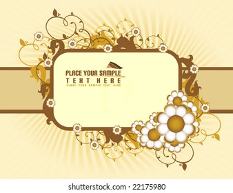 Floral banner