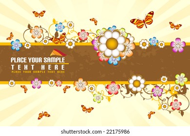 Floral banner